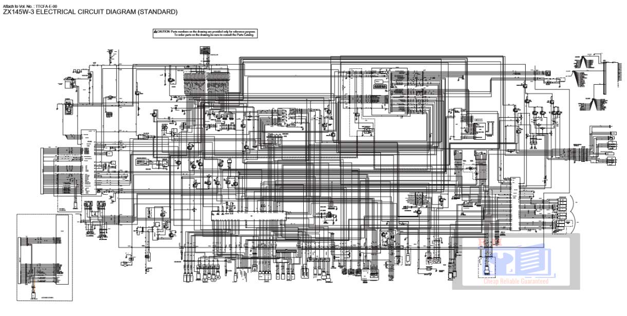 Hitachi ZX145W-3 Wheel Excavator Workshop Manual and Diagrams - Image 5