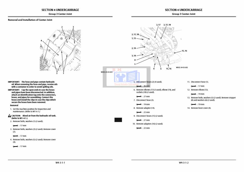 Hitachi ZX85USB-5A Workshop Manual and Diagrams - Image 5