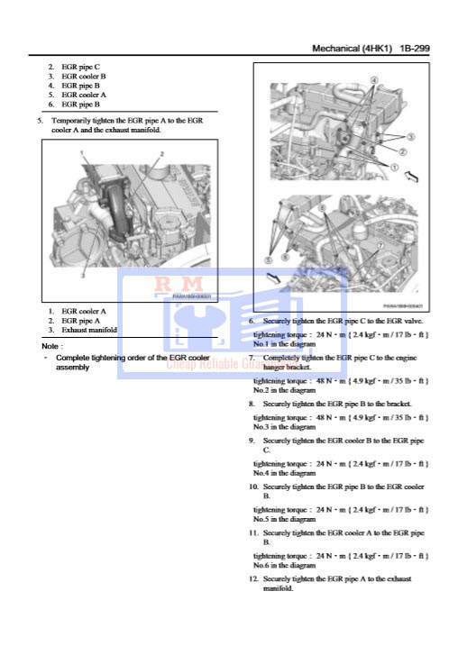 Isuzu 4HK1 Engine Interim Tier 4 Compatible Workshop Manual - Image 6