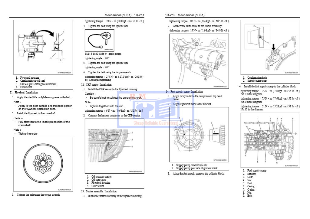 Isuzu 6HK1 Engine Interim Tier 4 Compatible Workshop Manual - Image 6