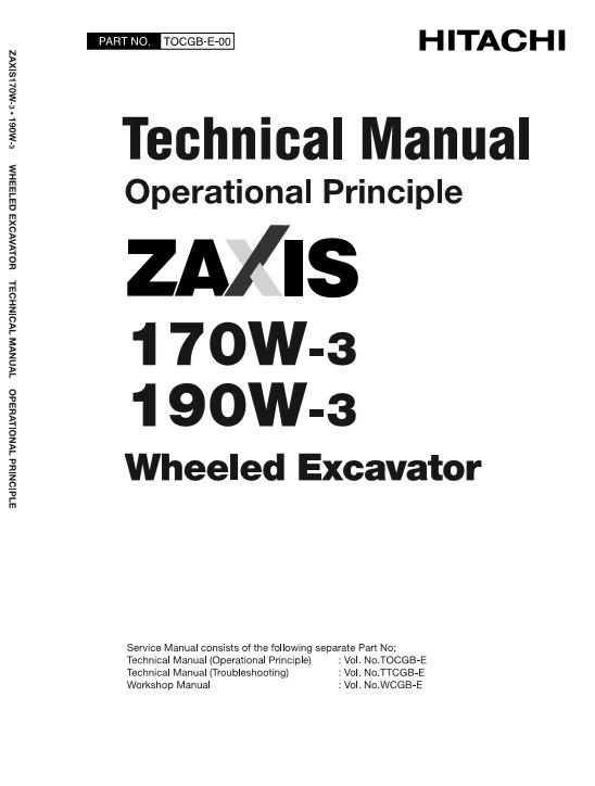 Hitachi ZX170W-3, Hitachi ZX190W-3 Technical Manuals - Image 3