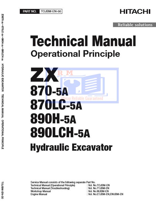Hitachi ZX870-5A, Hitachi ZX890-5A Series Technical Manuals - Image 3