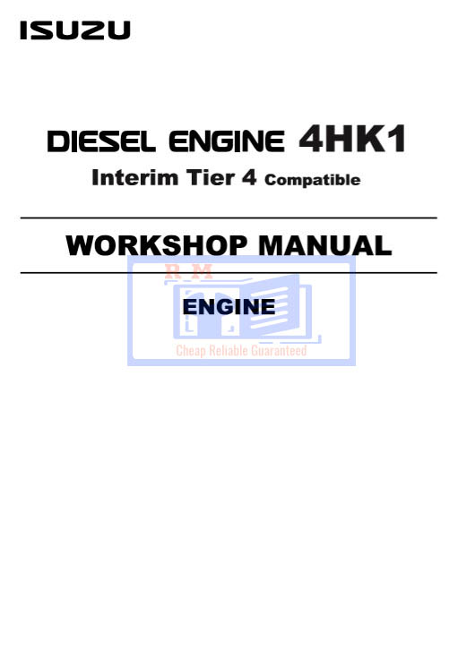 Isuzu 4HK1 Engine Interim Tier 4 Compatible Workshop Manual - Image 2