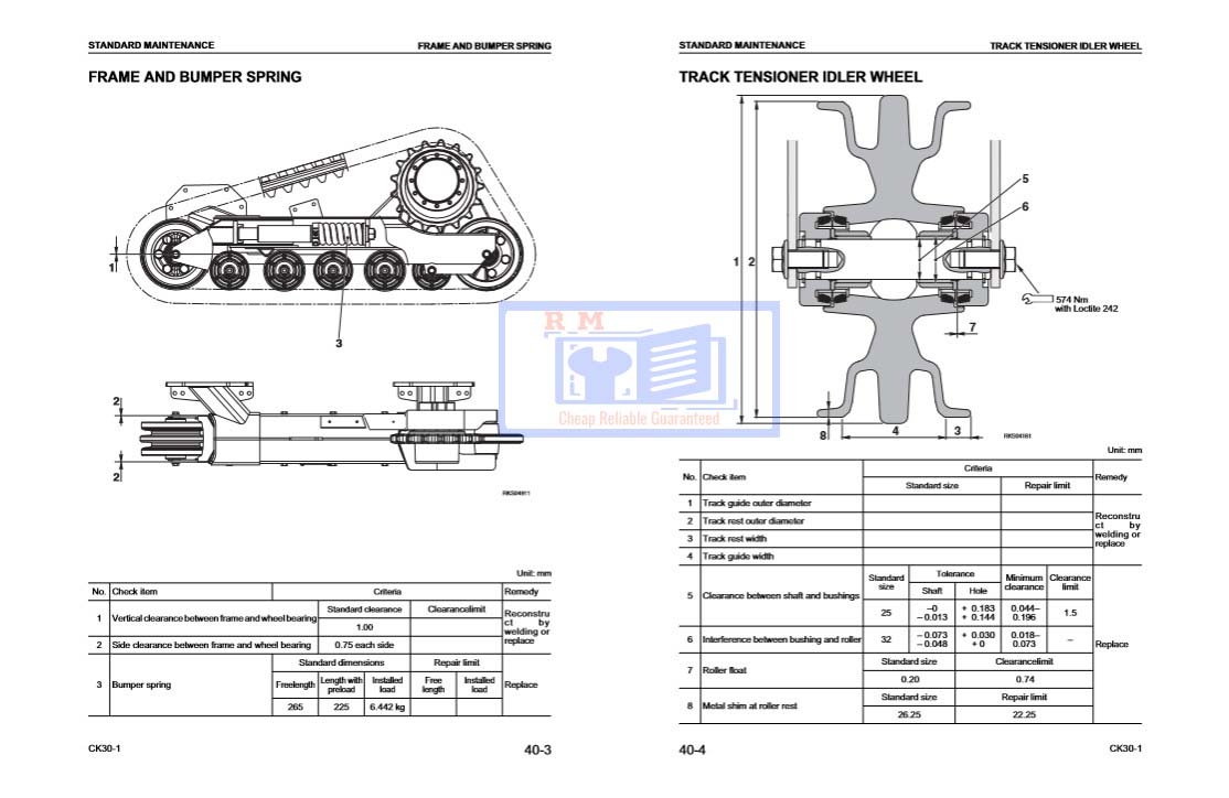Komatsu CK30-1 Compact Track Loader Workshop Manual - Image 7