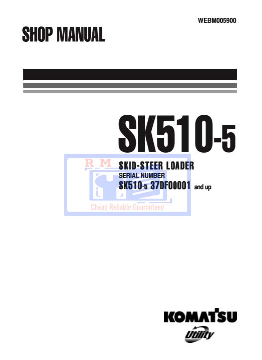 Komatsu SK510-5 Skid Steer Loader Workshop Manual - Image 2