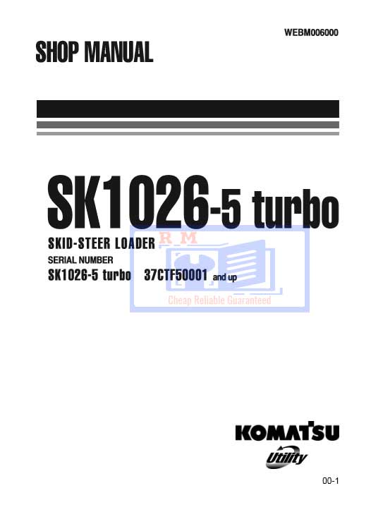 Komatsu SK1026-5N Turbo, Skid Steer Loader Workshop Manual - Image 2