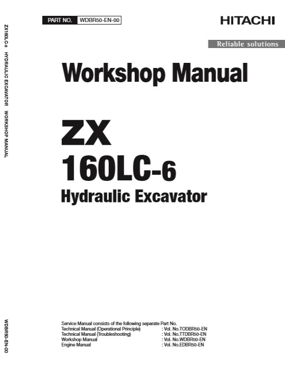 Hitachi ZX160LC-6 Workshop Manual and Diagrams - Image 2