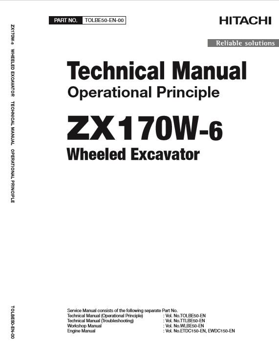 Hitachi ZX170W-6 Wheel Excavator Technical Manuals - Image 3