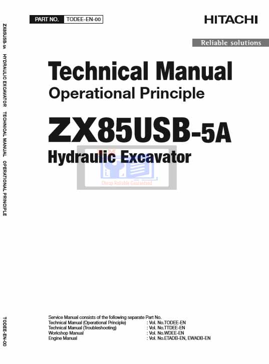 Hitachi ZX85USB-5A Technical Manual - Image 2