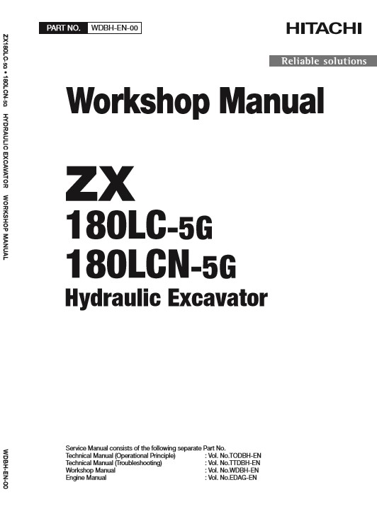 Hitachi ZX180LC-5G, Hitachi ZX180LCN-5G Workshop Manual and Diagrams - Image 2