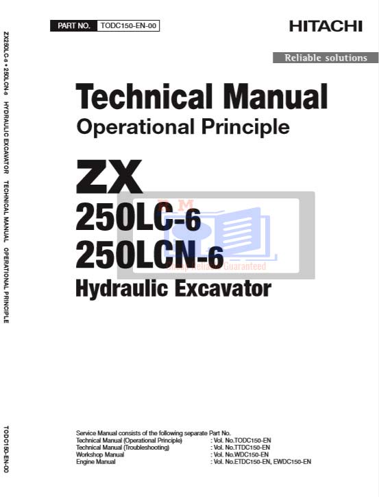 Hitachi ZX250LC-6, Hitachi ZX250LCN-6 Technical Manuals - Image 3