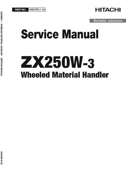 Hitachi ZX250W-3 Wheel Excavator Service Manual - Image 2