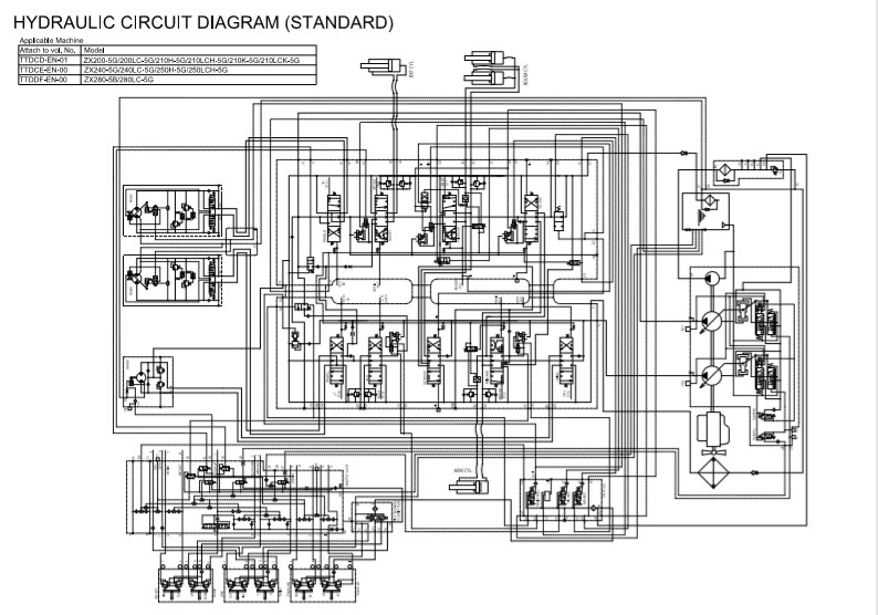 Hitachi ZX280-5G, Hitachi ZX280LC-5G Workshop Manual and Diagrams - Image 7