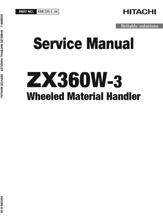 Hitachi ZX360W-3 Wheel Excavator Service Manual - Image 2