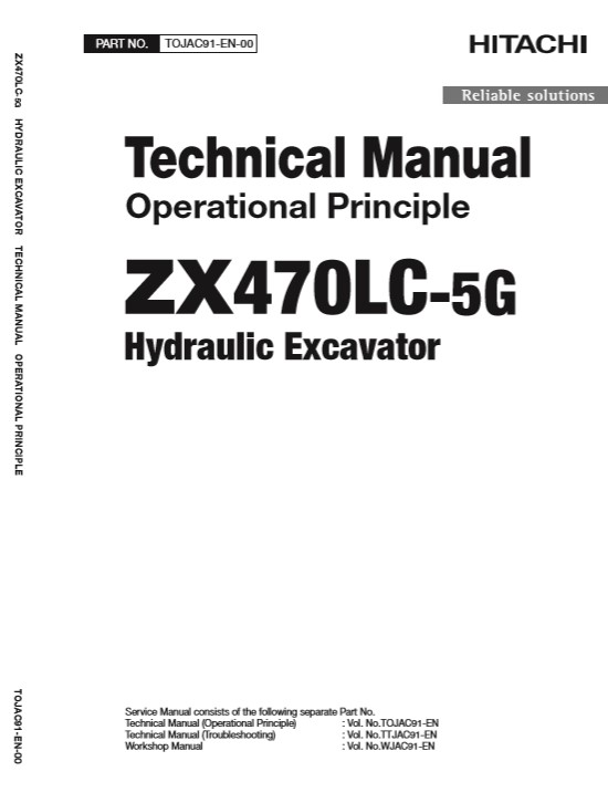 Hitachi ZX470LC-5G Excavator Technical Manuals - Image 3