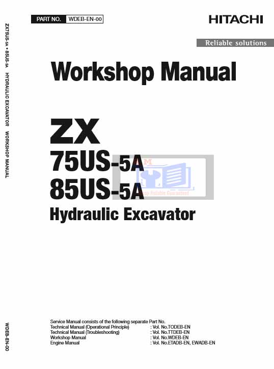 Hitachi ZX75US-5A, Hitachi ZX85US-5A Excavators Workshop Manual - Image 5