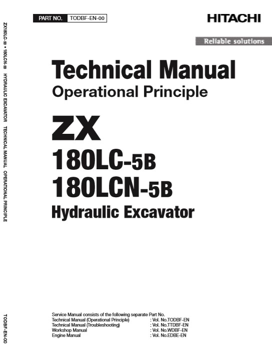 Hitachi ZX180LC-5B, Hitachi ZX180LCN-5B Technical Manuals - Image 3