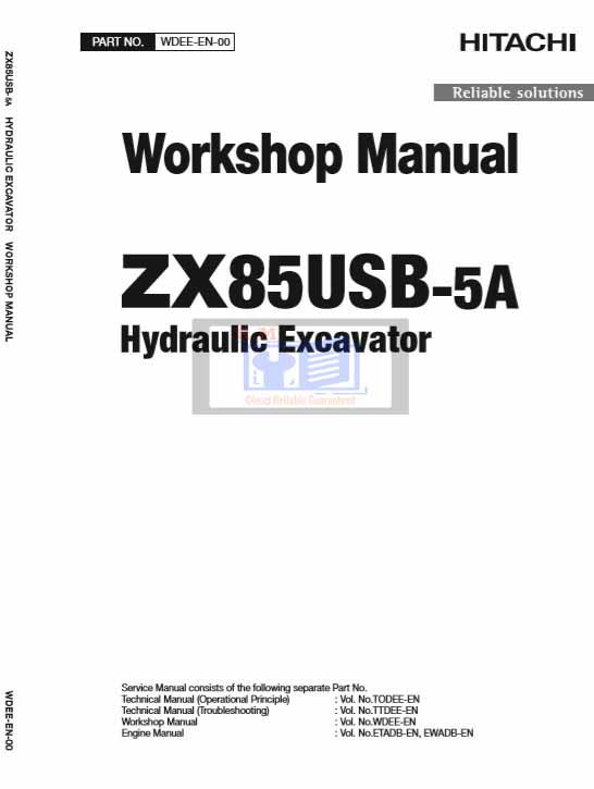Hitachi ZX85USB-5A Workshop Manual and Diagrams - Image 2