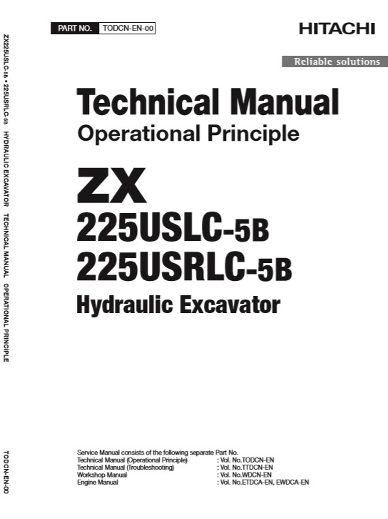 Hitachi ZX225US-5B, Hitachi ZX225USLC-5B Technical Manuals - Image 3