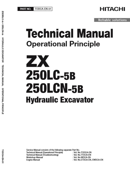 Hitachi ZX250LC-5B, Hitachi ZX250LCN-5B Technical Manuals - Image 3