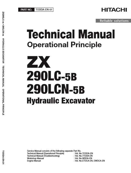 Hitachi ZX290LC-5B, Hitachi ZX290LCN-5B Technical Manuals - Image 3