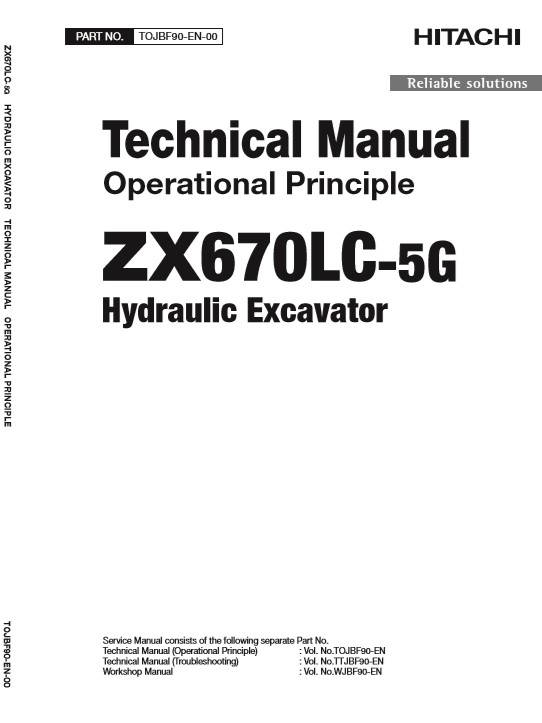 Hitachi ZX670LC-5G Excavator Technical Manuals - Image 3