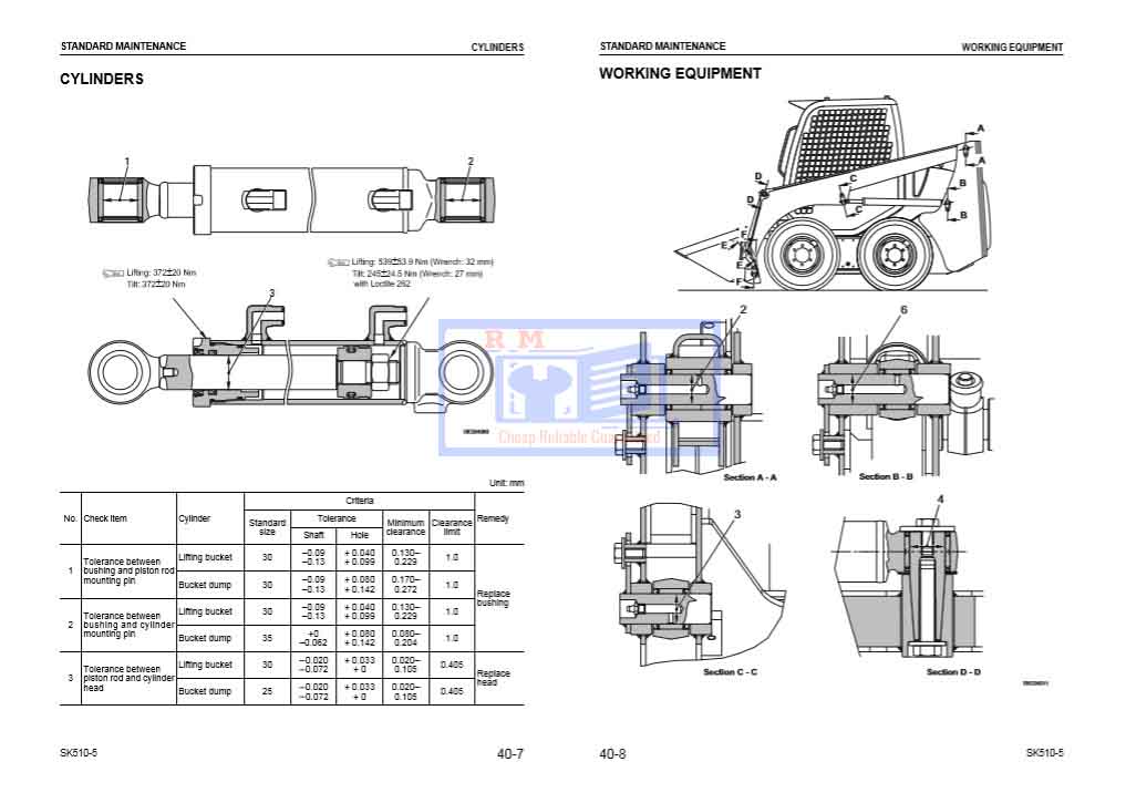 Komatsu SK510-5 Skid Steer Loader Workshop Manual - Image 7
