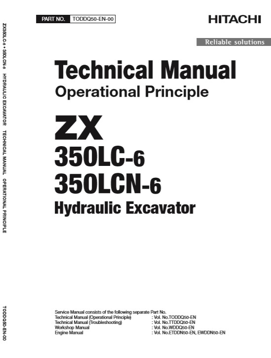 Hitachi ZX350LC-6, Hitachi ZX350LCN-6 Technical Manuals - Image 3