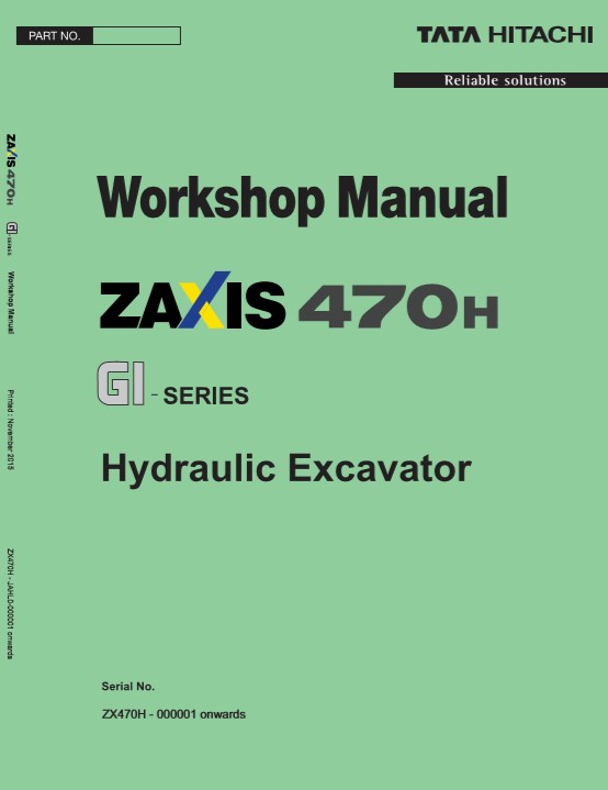 Hitachi ZX470H GI Series Workshop Manual and Diagrams - Image 2