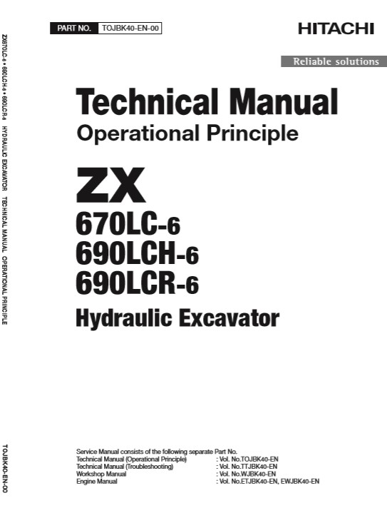 Hitachi ZX670-6, Hitachi ZX690-6 Series Technical Manuals - Image 3