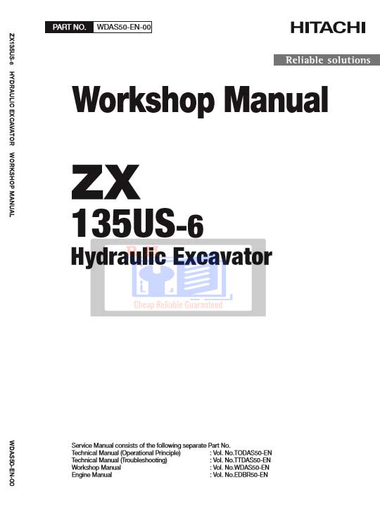 Hitachi ZX135US-6 Workshop Manual and Diagrams - Image 2