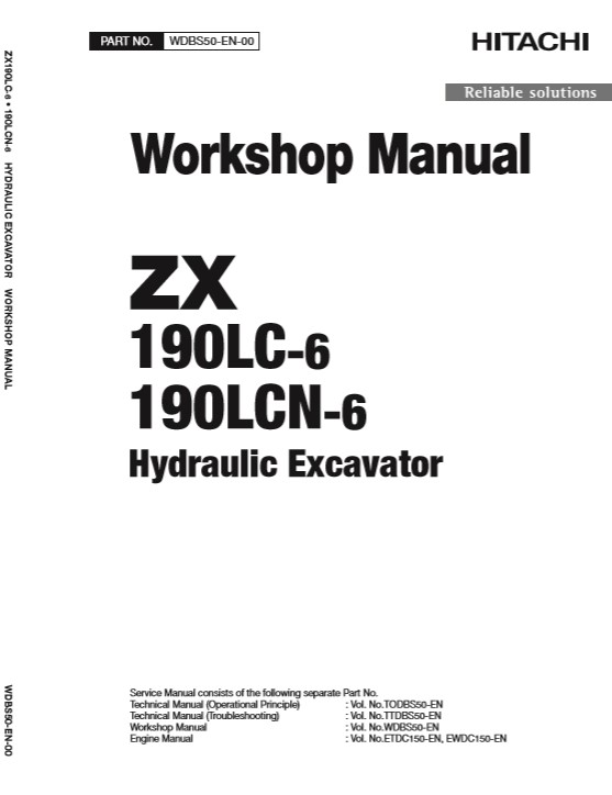 Hitachi ZX190LC-6, Hitachi ZX190LCN-6 Workshop Manual and Diagrams - Image 2