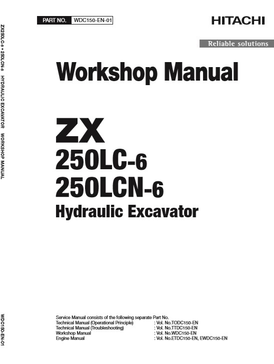 Hitachi ZX250LC-6, Hitachi ZX250LCN-6 Workshop Manual and Diagrams - Image 2