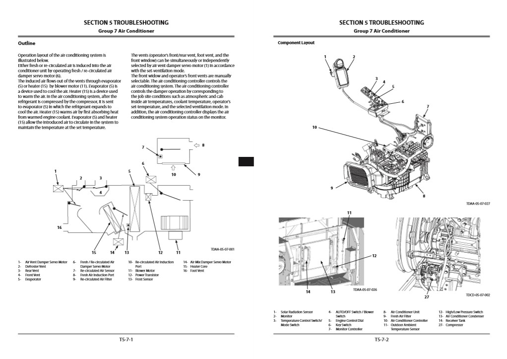 Hitachi ZX280-5G, Hitachi ZX280LC-5G Technical Manuals - Image 10