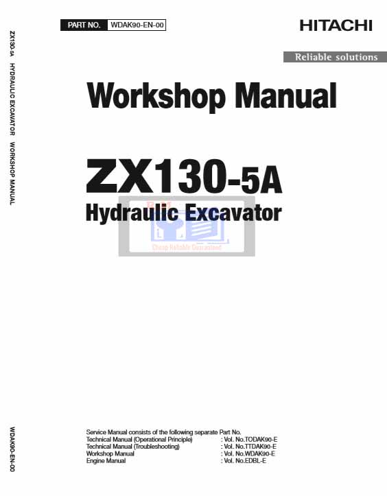 Hitachi ZX130-5A Workshop Manual and Diagrams - Image 2