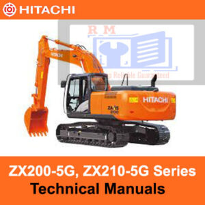 Comprehensive technical manuals for Hitachi ZX200-5G and ZX210-5G series, covering features and maintenance procedures