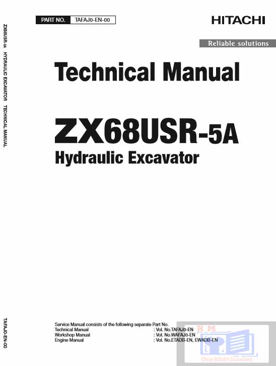 Hitachi ZX68USR-5A Excavator Technical Manual - Image 2