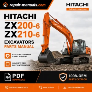 Hitachi ZX200-6 ZX210-6 Excavators Parts Manual PDF Download OEM Parts Catalog