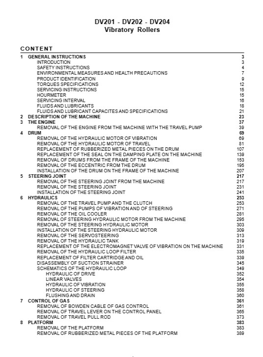 Case DV201, Case DV202, Case DV204 Rollers Service Repair Manual - Image 3
