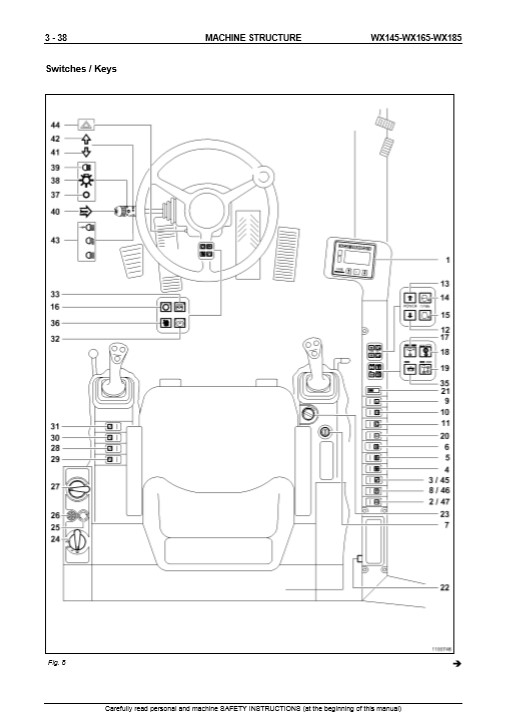 Case WX145, Case WX165, Case WX185 Excavator Service Repair Manual - Image 3
