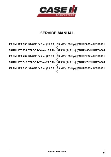 Case Farmlift 633, Case Farmlift 636, Case Farmlift 737, Case Farmlift 742, Case Farmlift 935 Service Repair Manual - Image 3