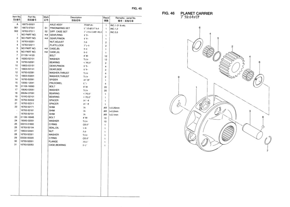 Hitachi LX160-7 Wheel Loader Parts Manual - Image 3