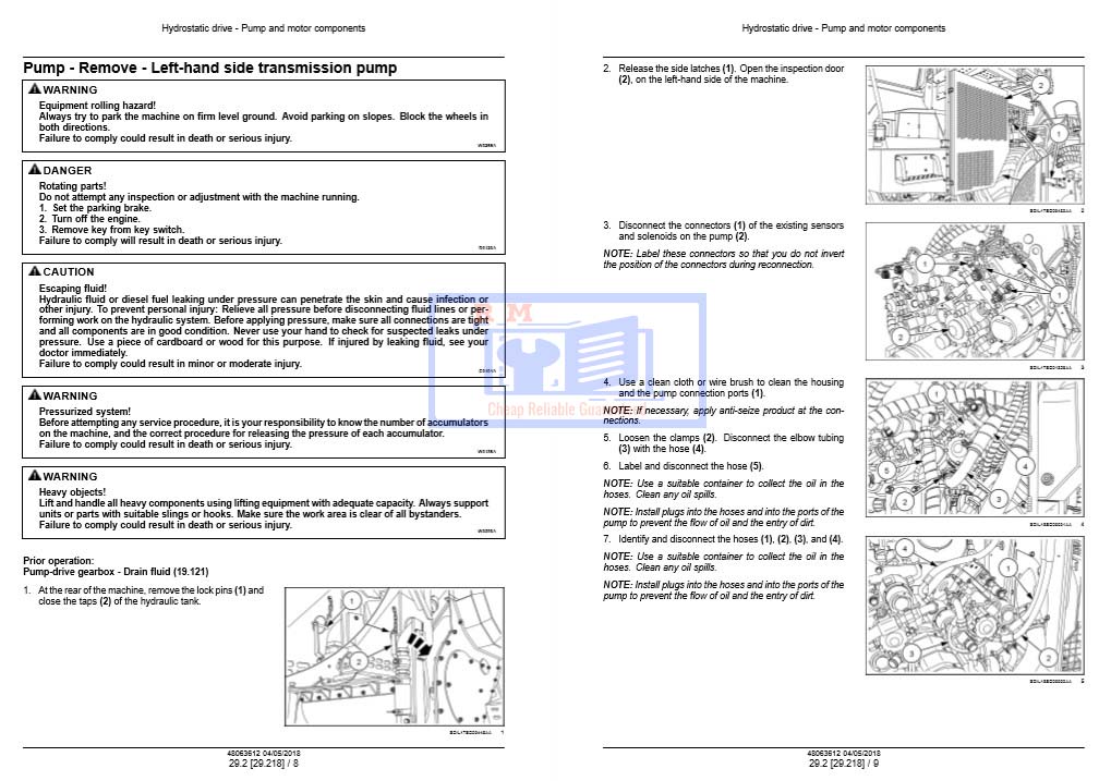 Case IH A8010, Case IH A8810 Sugar Cane Harvester Service Repair Manual - Image 4