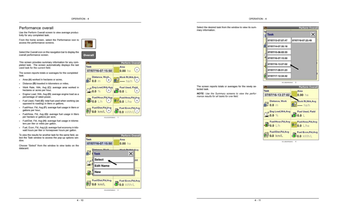 Case IH Tractor AFS Field Performer Software Manual for Large Operators Manual - Image 5