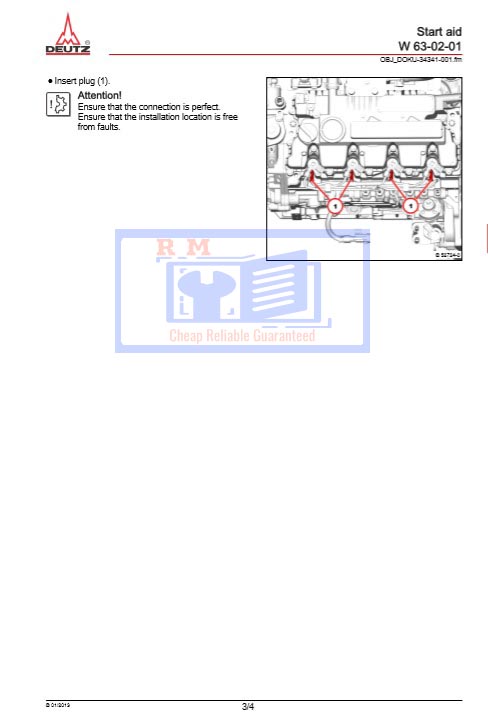 Deutz Engine D2.9, Deutz Engine TD2.9, Deutz Engine TCD2.9 L4 Workshop Manual - Image 5