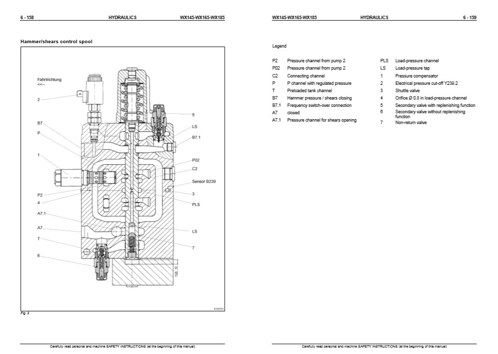 Case WX145, Case WX165, Case WX185 Excavator Service Repair Manual - Image 6