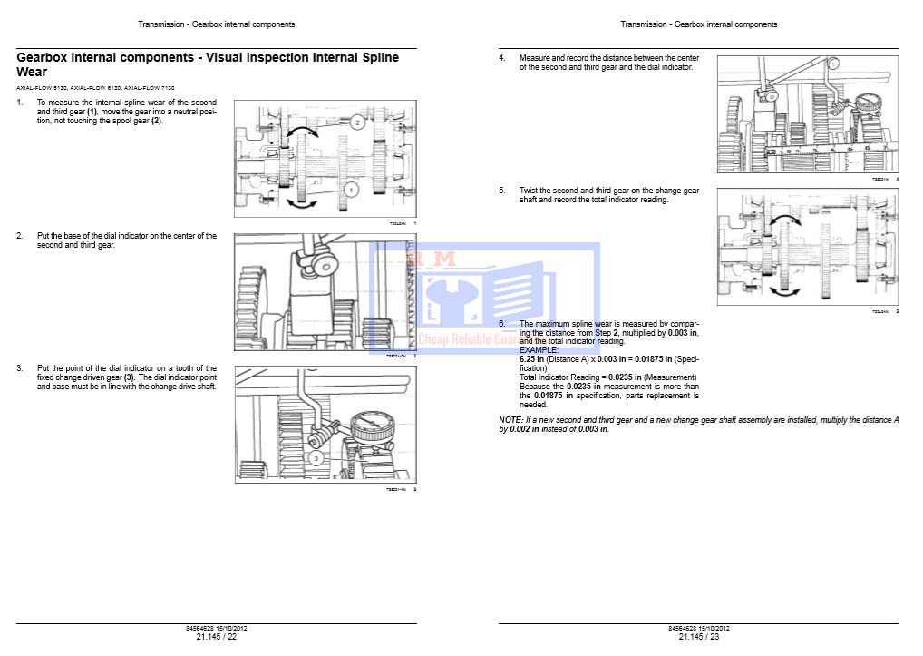 Case Axial Flow 5130, Case Axial Flow 6130, Case Axial Flow 7130 Combine Service Repair Manual - Image 6