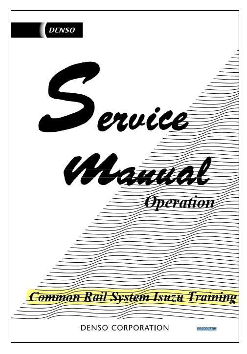 Denso CommonRail Isuzu Service Manual Training - Image 2