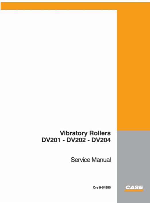 Case DV201, Case DV202, Case DV204 Rollers Service Repair Manual - Image 2