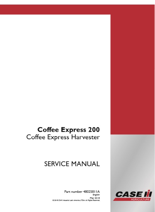 Case Coffee Express 200 Service Repair Manual - Image 2